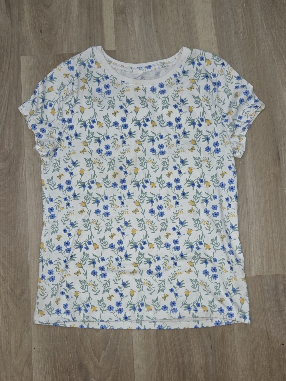 •Wonder Nation• Little Girls Floral Short Sleeve Tee